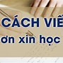 Cách Viết Đơn Xin Học Lại Lớp 8